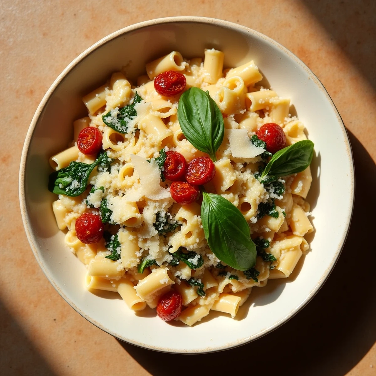 One-Pot Creamy Tuscan Pasta with Sun-Dried Tomatoes and Spinach