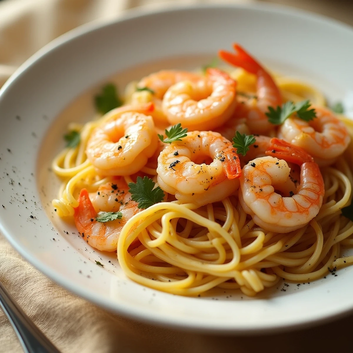 15 Minute Garlic Shrimp Pasta (Dairy-Free + Gluten-Free Option)