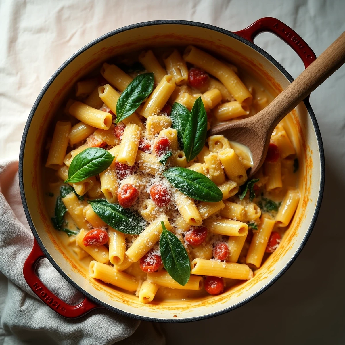 One-Pot Creamy Tuscan Pasta (Dairy-Free Option Included)