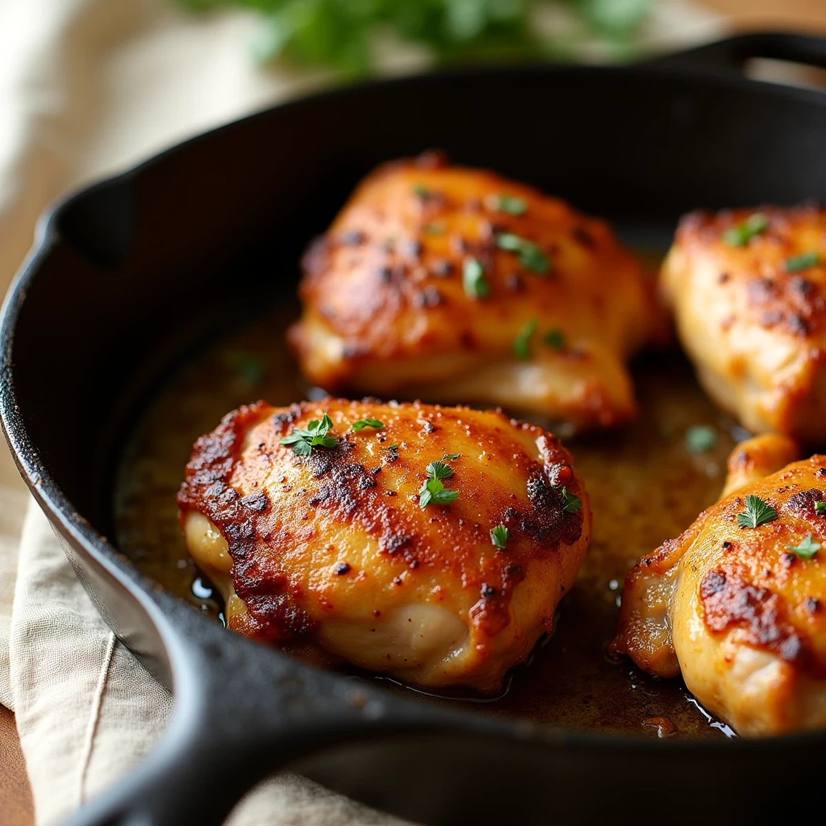 Crispy Garlic Butter Chicken Thighs (One Pan, No Faff)
