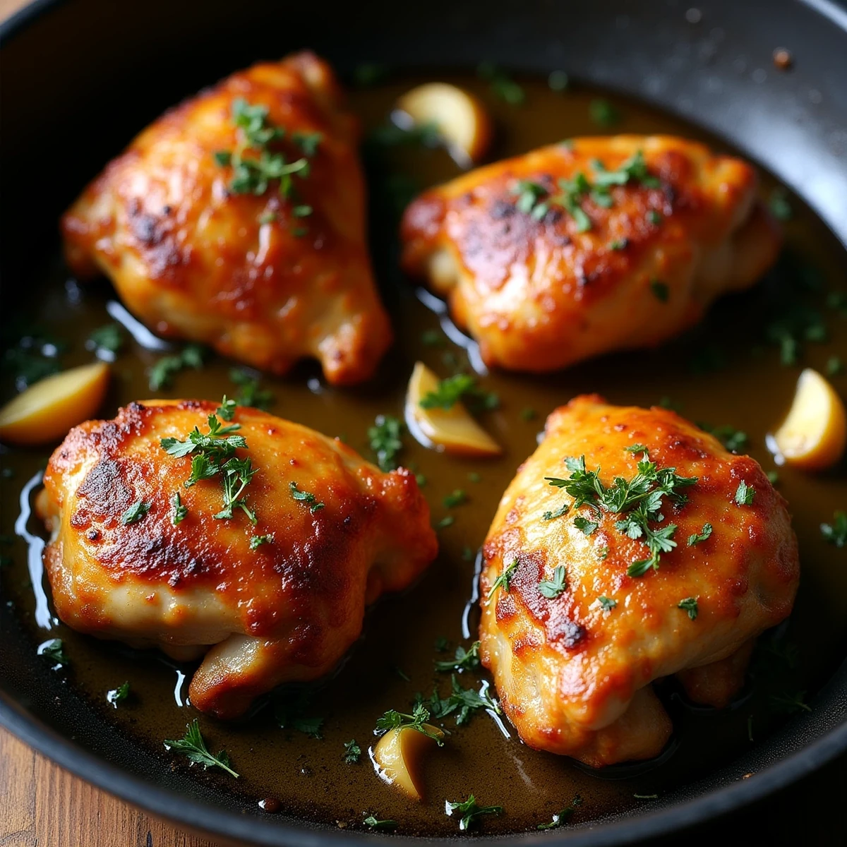 Crispy Garlic Butter Chicken Thighs: Restaurant Quality, Home Kitchen