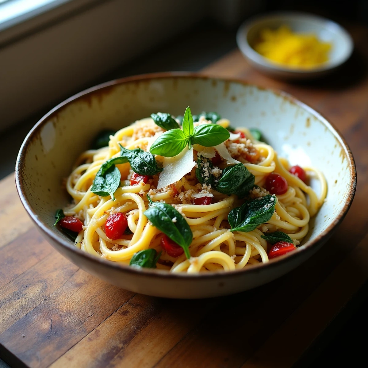 One-Pot Creamy Tuscan Pasta with Sun-Dried Tomatoes and Spinach