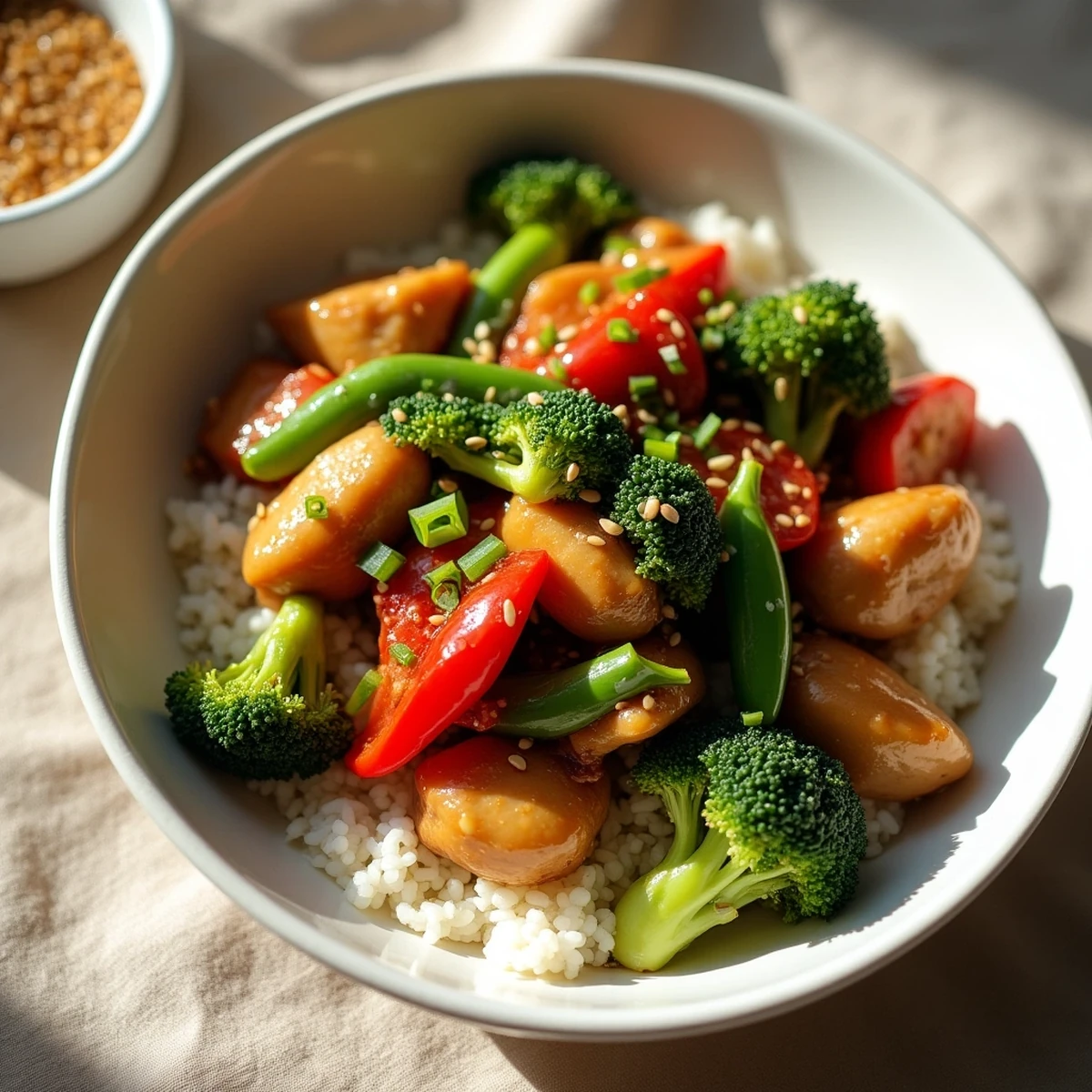 Easy Chicken Stir Fry That's Ready Before the Rice Cooker Beeps