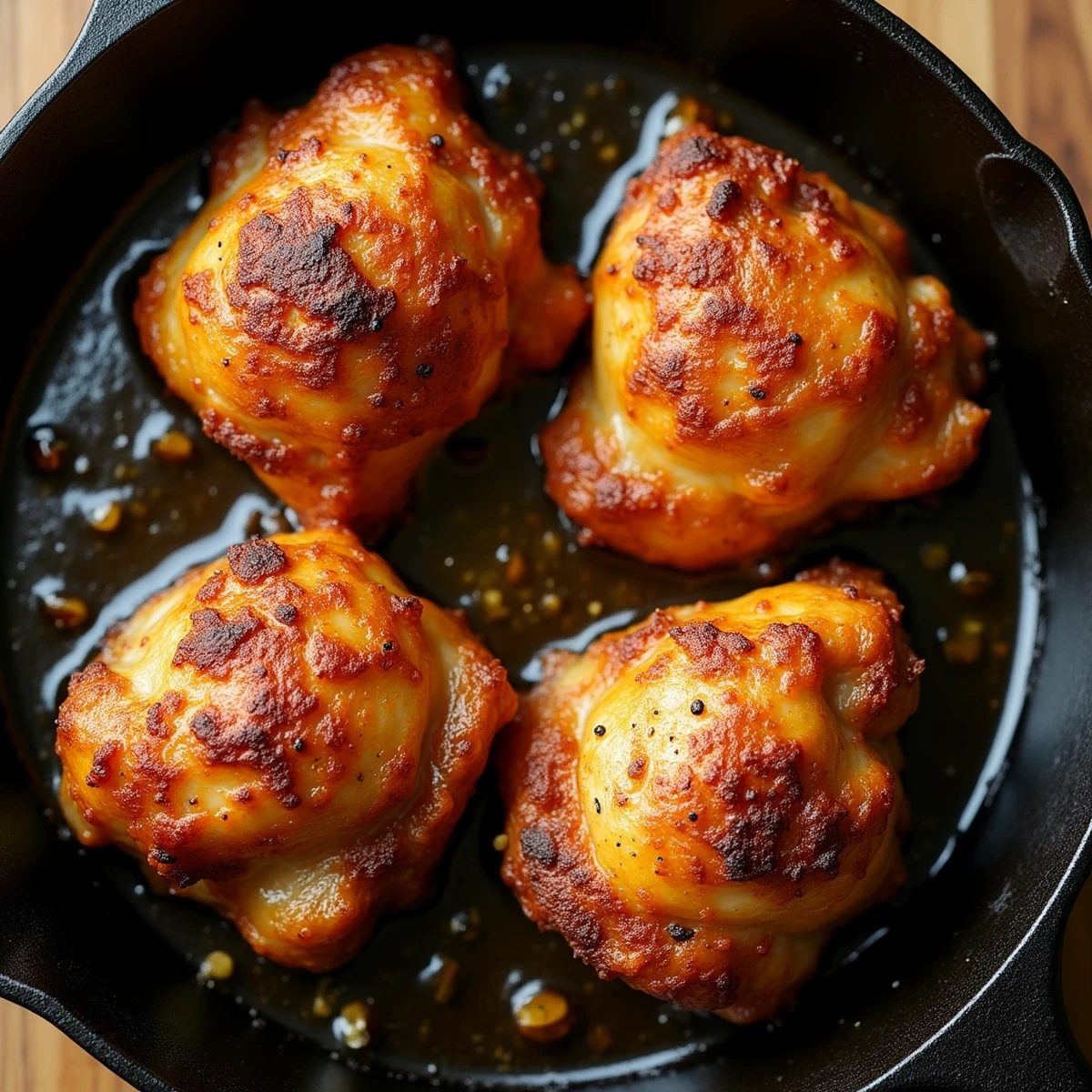Crispy Garlic Butter Chicken Thighs (15 Minutes, One Skillet)