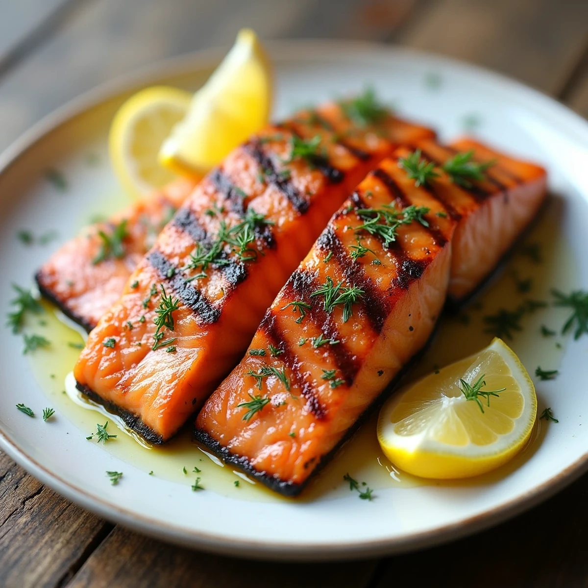 Lemon Herb Grilled Salmon in 12 Minutes